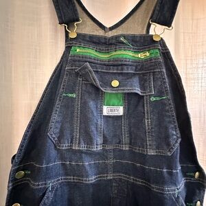 Liberty Men's Blue Denim Overalls-size 34